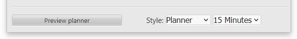 Preview related inputs at the bottom of the 'This Planner' options page